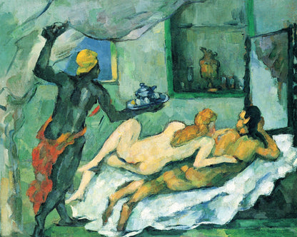 After Lunch in Naples by Cezanne