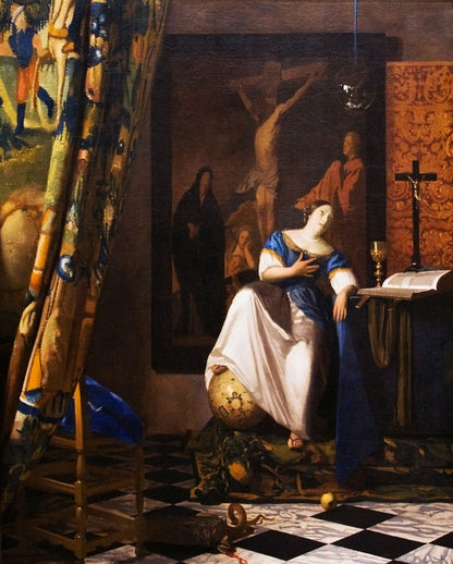 Allegory of faith by Vermeer