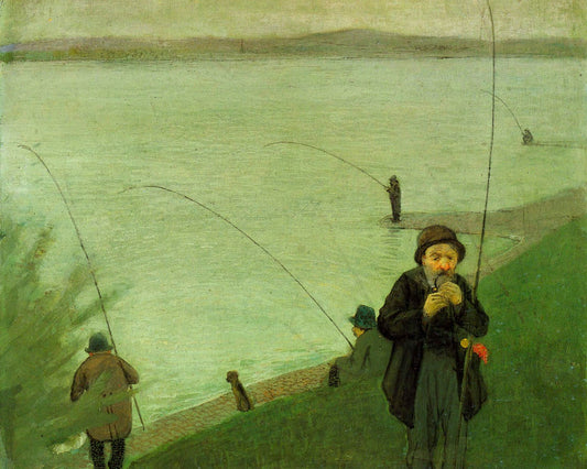 Anglers on the Rhine by Macke