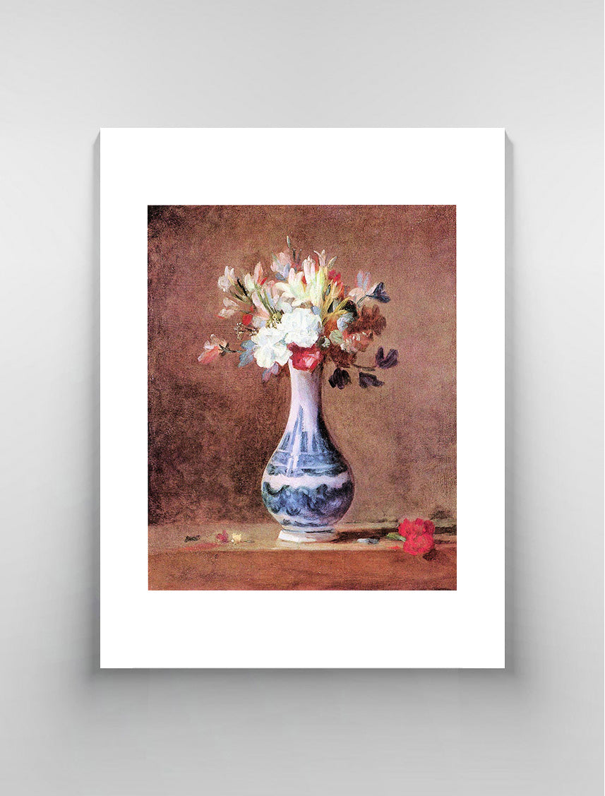 Flowers in a Vase by Jean Chardin