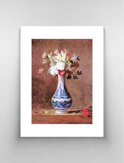 Flowers in a Vase by Jean Chardin