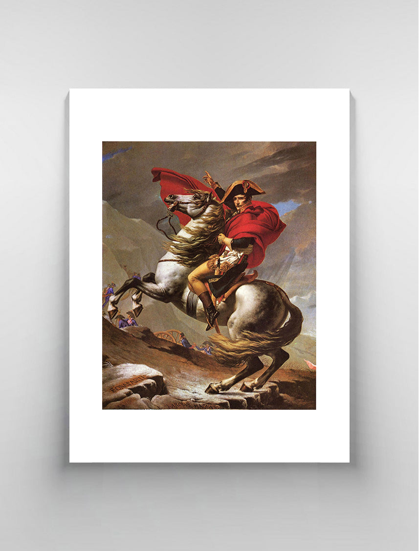 Napoleon crosses the great St. Bernard Pass by Jacques Louis David