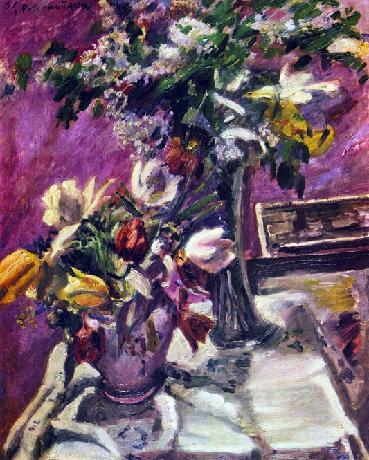 Lilac and tulips by Corinth