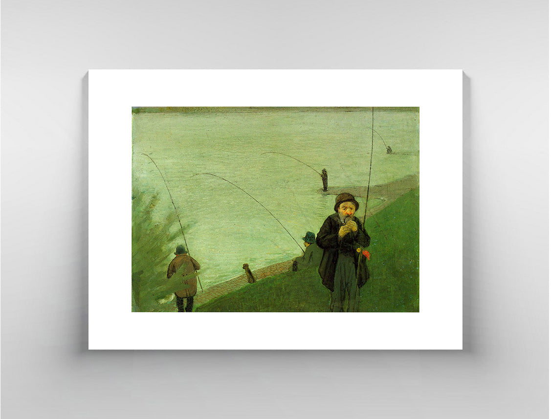 Anglers on the Rhine by Macke