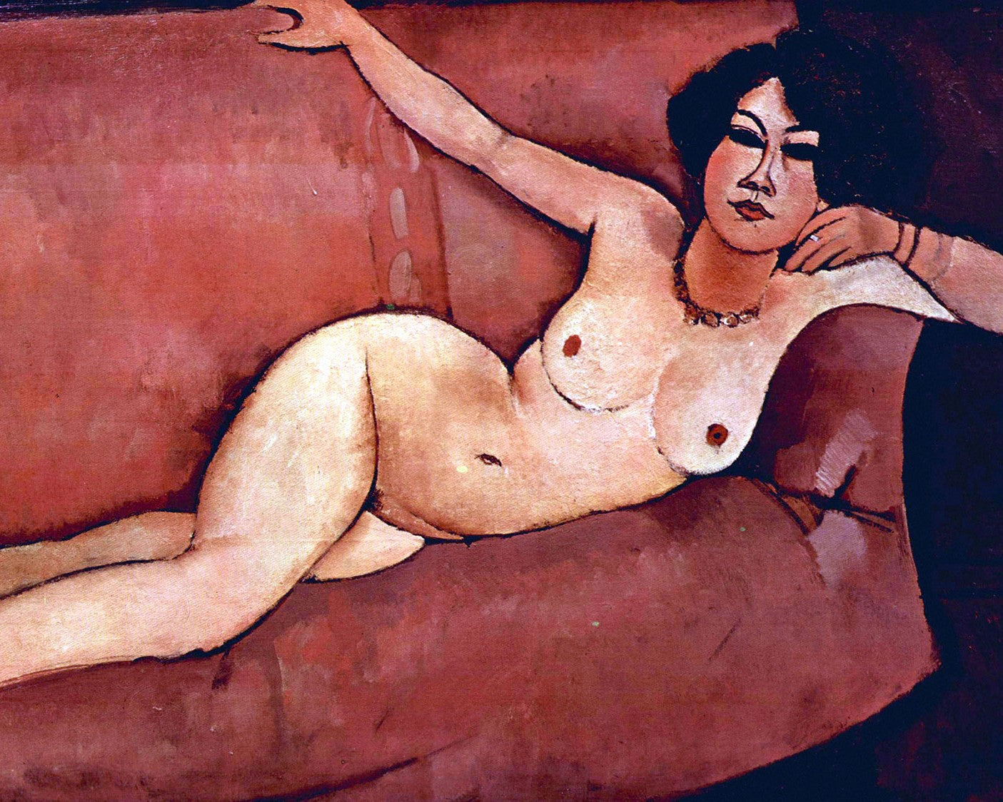 Act on a sofa Almaiisa by Modigliani