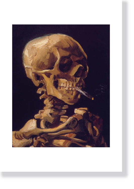 Skull with a Burning Cigarette - Van Gogh